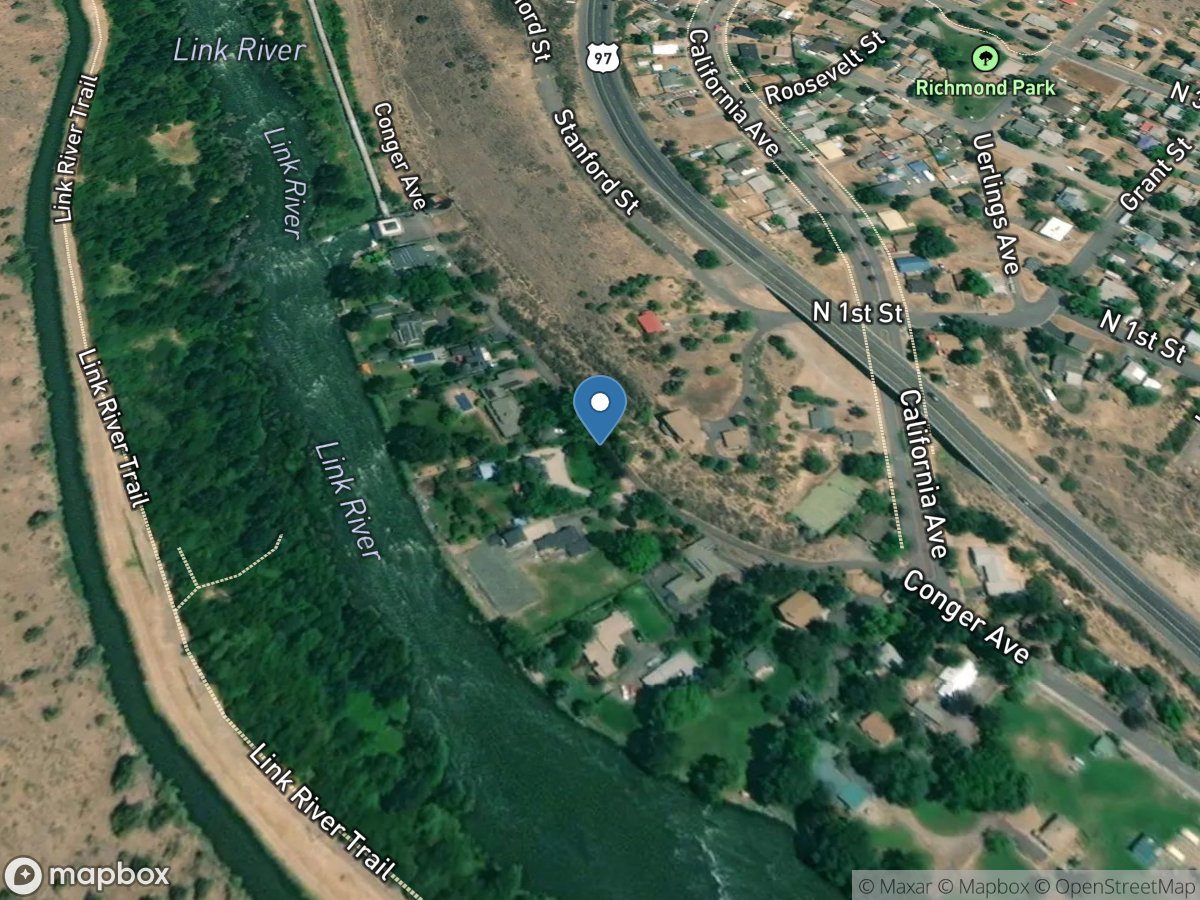 Link River at Klamath Falls, OR location