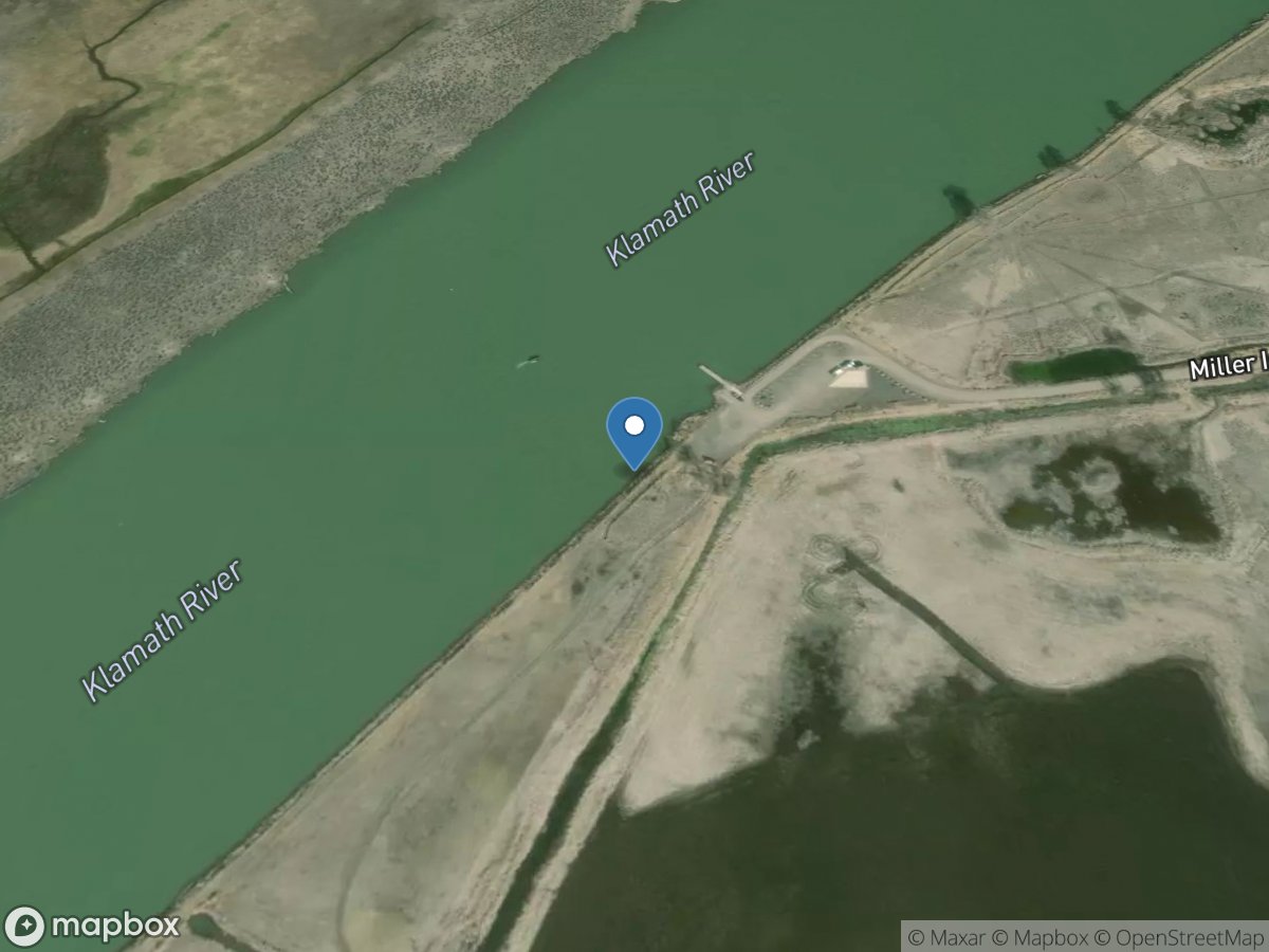 Klamath River at Miller Island, near Midland, OR location