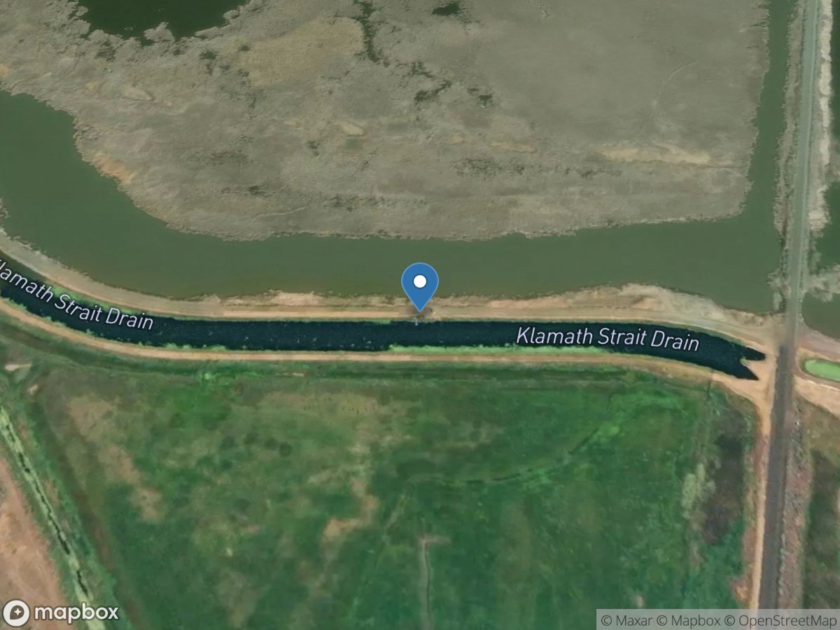 Klamath Straits Drain near Worden, OR location