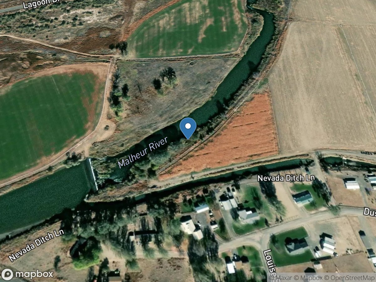 Malheur River below Nevada DAM near Vale OR location