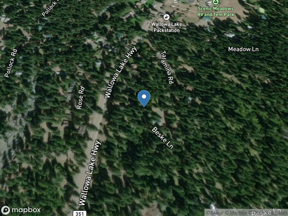 East Fork Wallowa River near Joseph, OR location