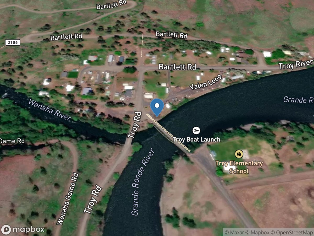 Grande Ronde River at Troy, OR location