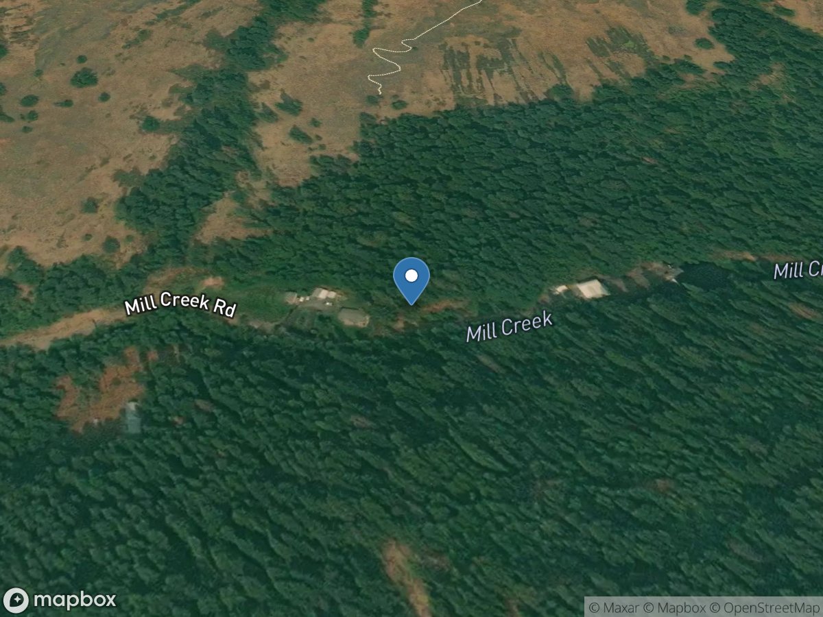 Mill Creek above Tiger Creek near Walla Walla, WA location