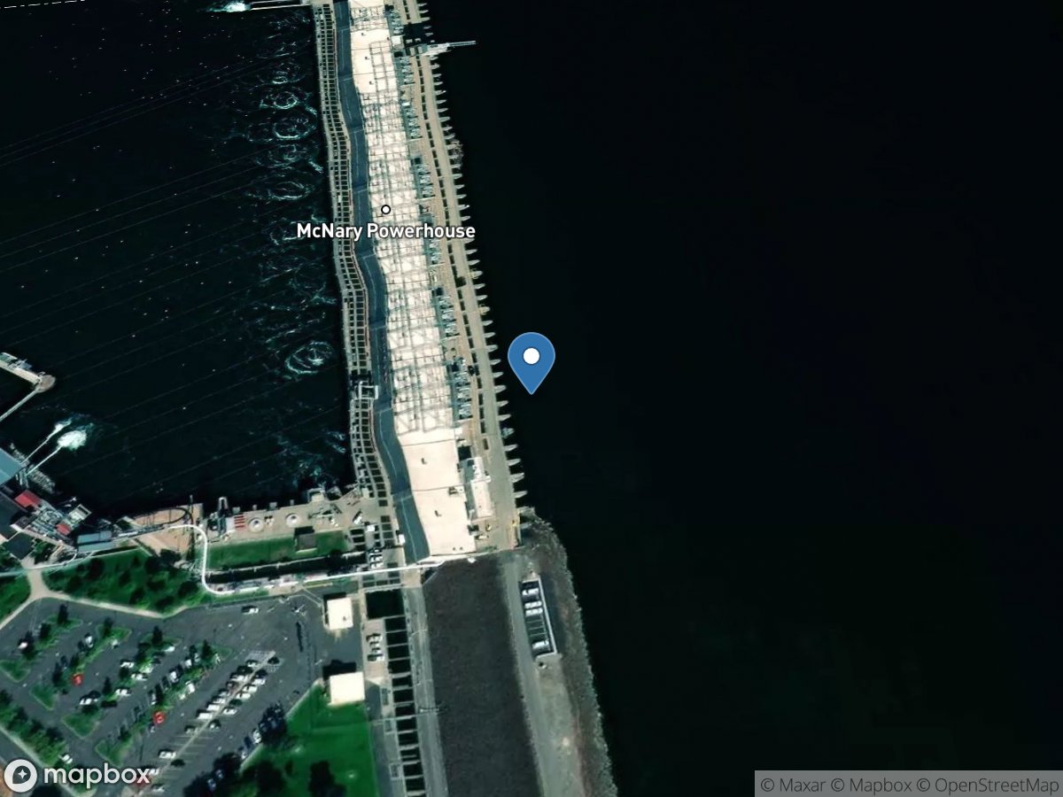 Columbia River at McNary DAM,near Umatilla, OR location