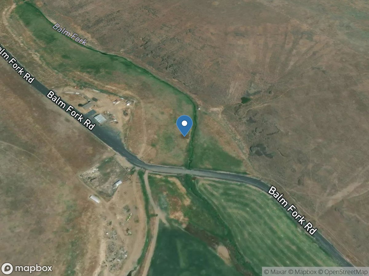 Balm Fork near Heppner, OR location