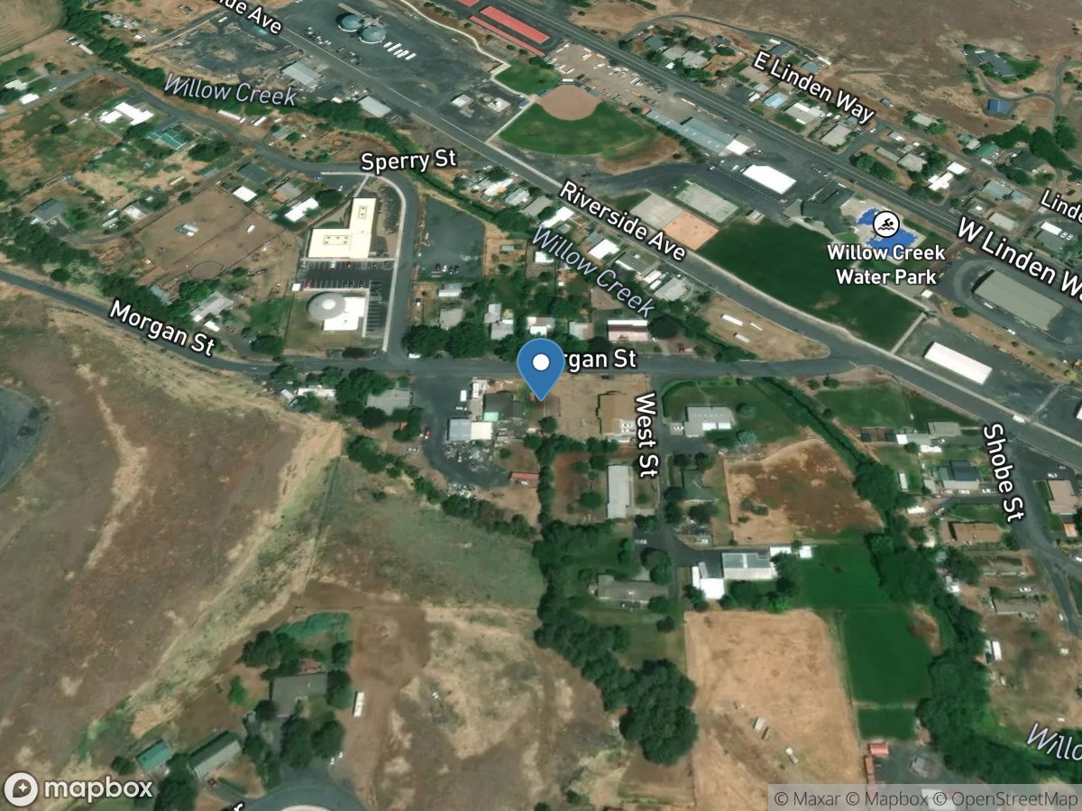 Willow Creek at Morgan Street, at Heppner, OR location