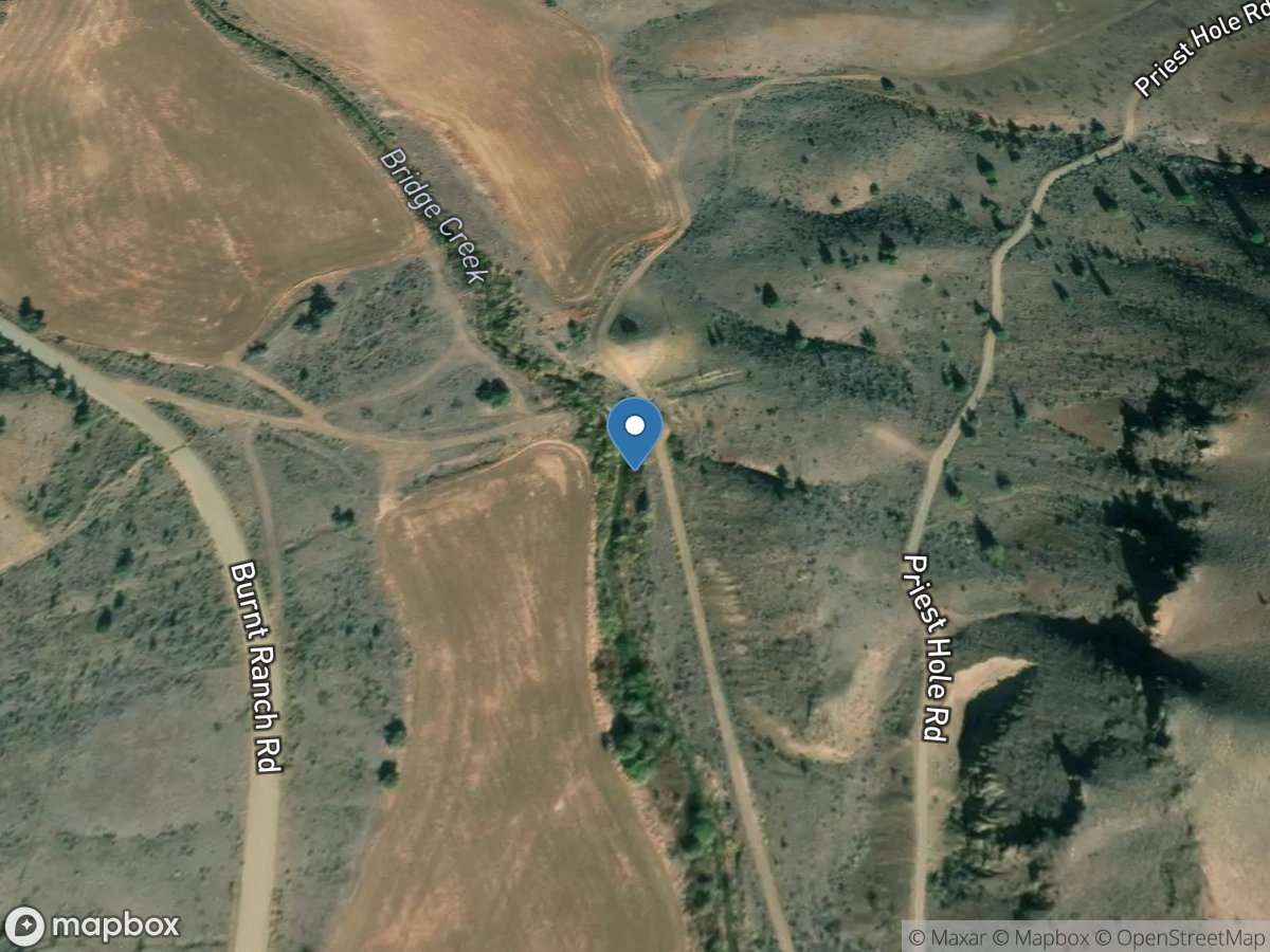 Bridge Creek above Coyote Canyon near Mitchell, OR location