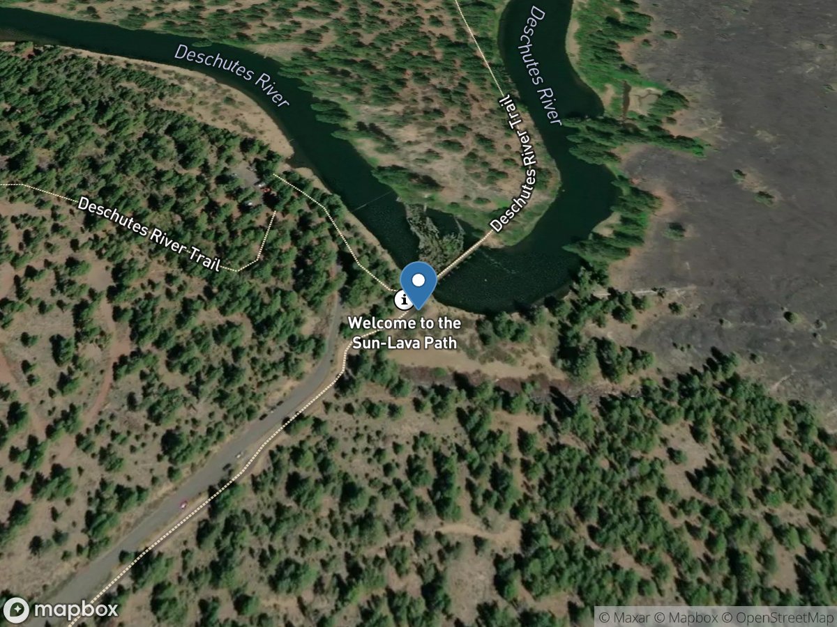 Deschutes River at Benham Falls near Bend, OR location