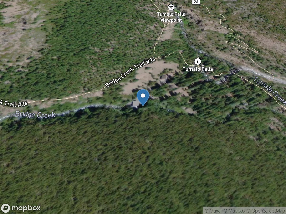 Bridge Creek below Intake, near Bend, OR location