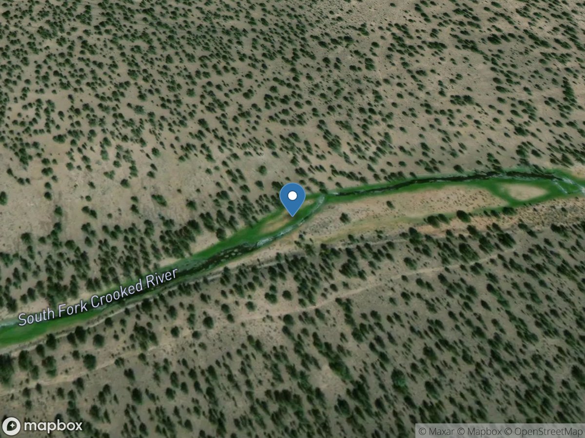 SF Crooked River above Twelvemile Canyon near Paulina, OR location