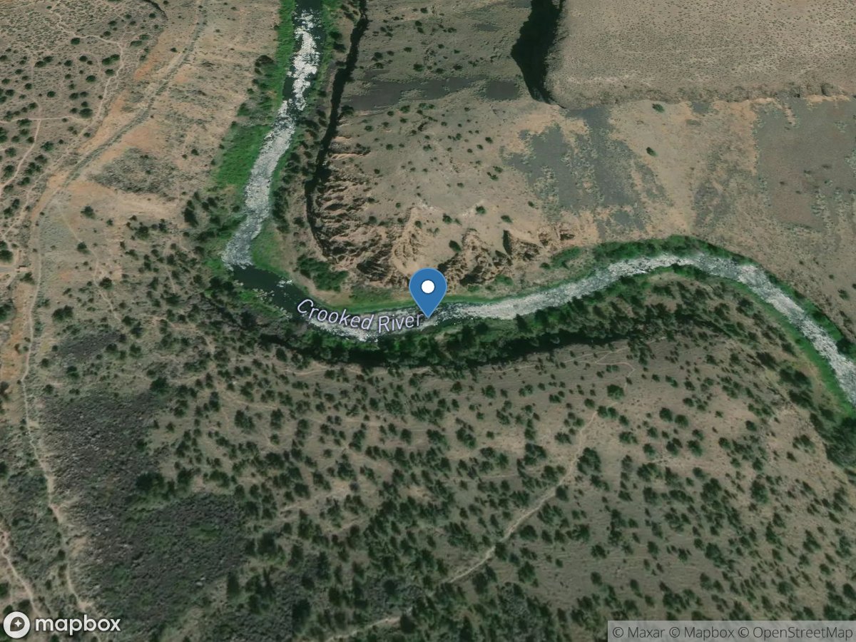 Crooked River below Osborne Canyon, near Opal City, OR location