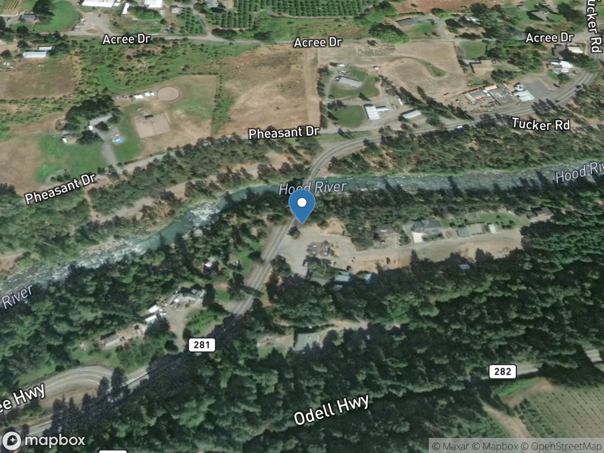 Hood River at Tucker Bridge, near Hood River, OR location