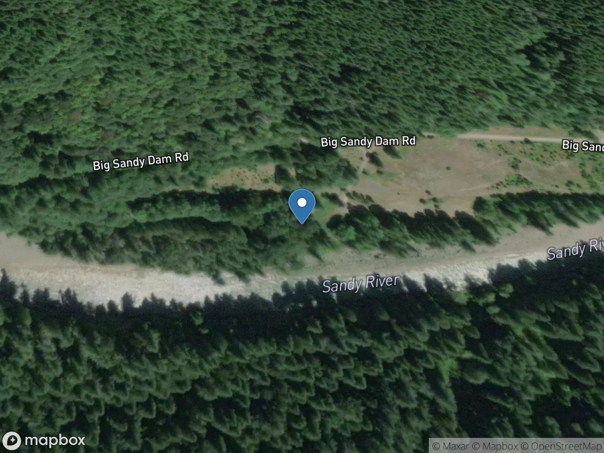 Sandy River near Marmot, OR location