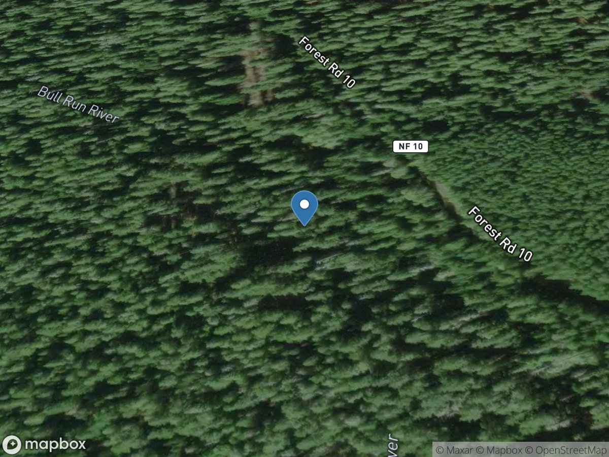 Bull Run River at Lower Flume near Brightwood, OR location