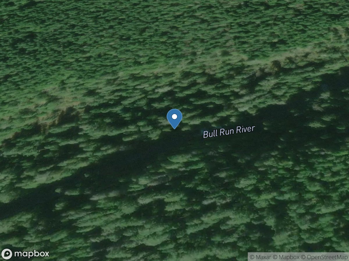 Bull Run River near Multnomah Falls, OR location