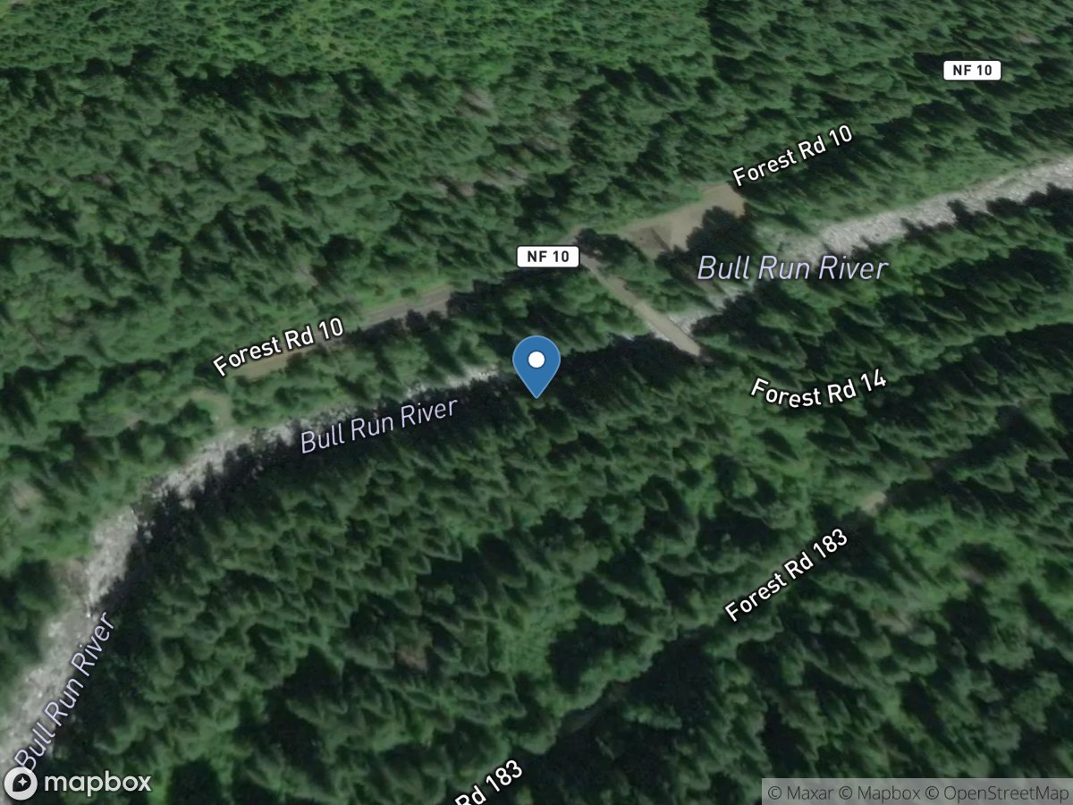 Bull Run River near Bull Run (river Only), OR location