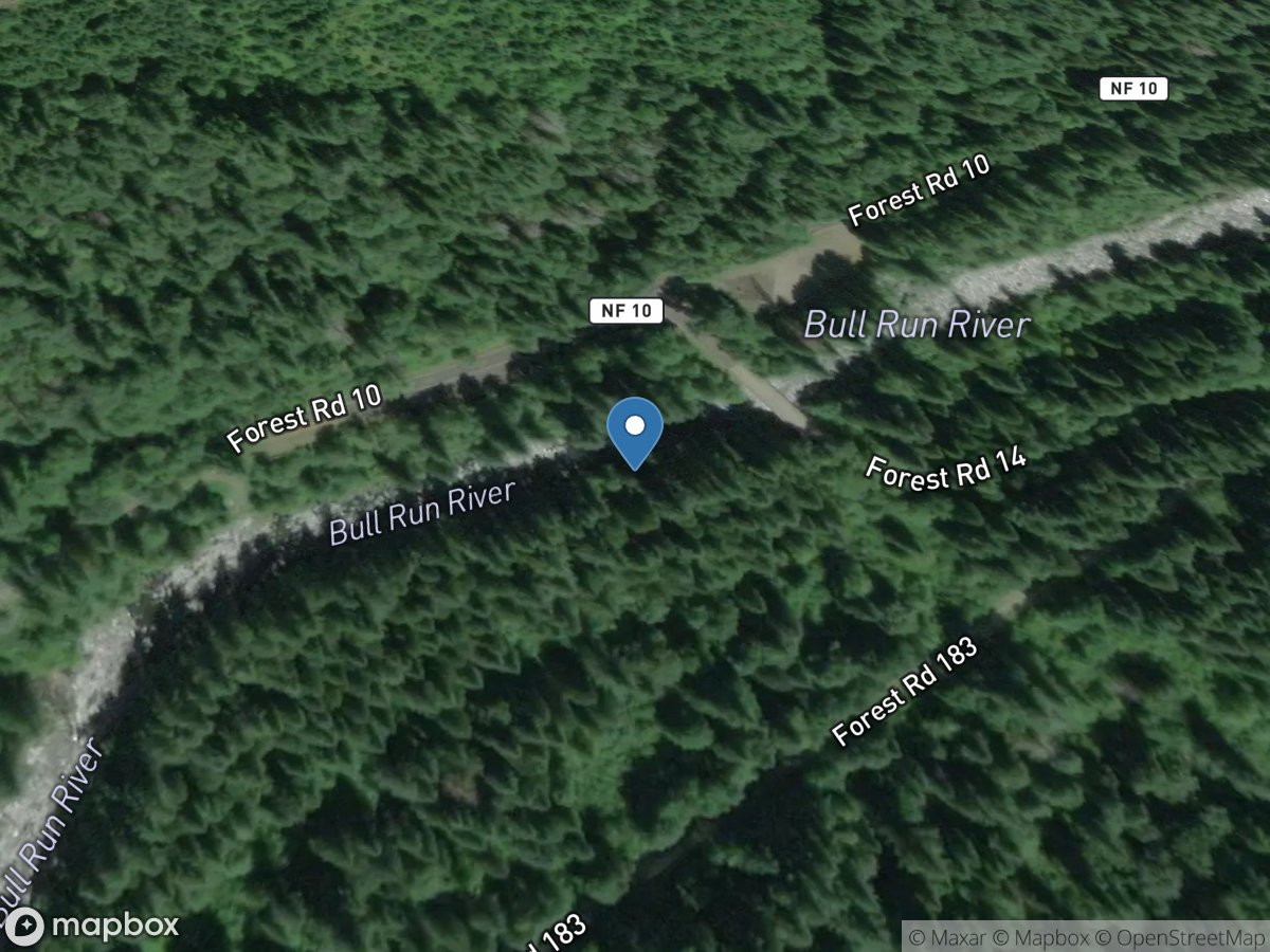 Bull Run River near Bull Run, OR location