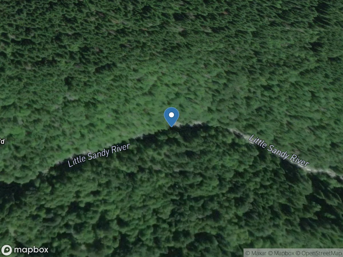 Little Sandy River near Bull Run, OR location