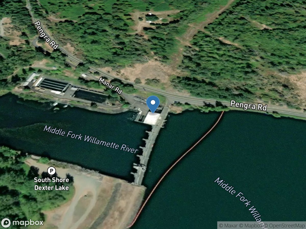 Dexter DAM Tailwater at Dexter, OR location