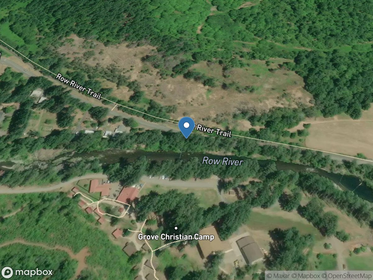 Row River above Pitcher Creek, near Dorena, OR location