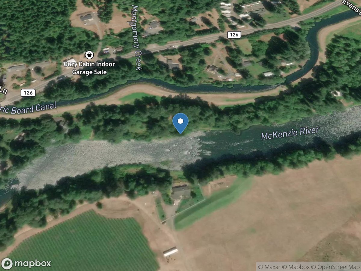 McKenzie River below Leaburg DAM, near Leaburg, OR location