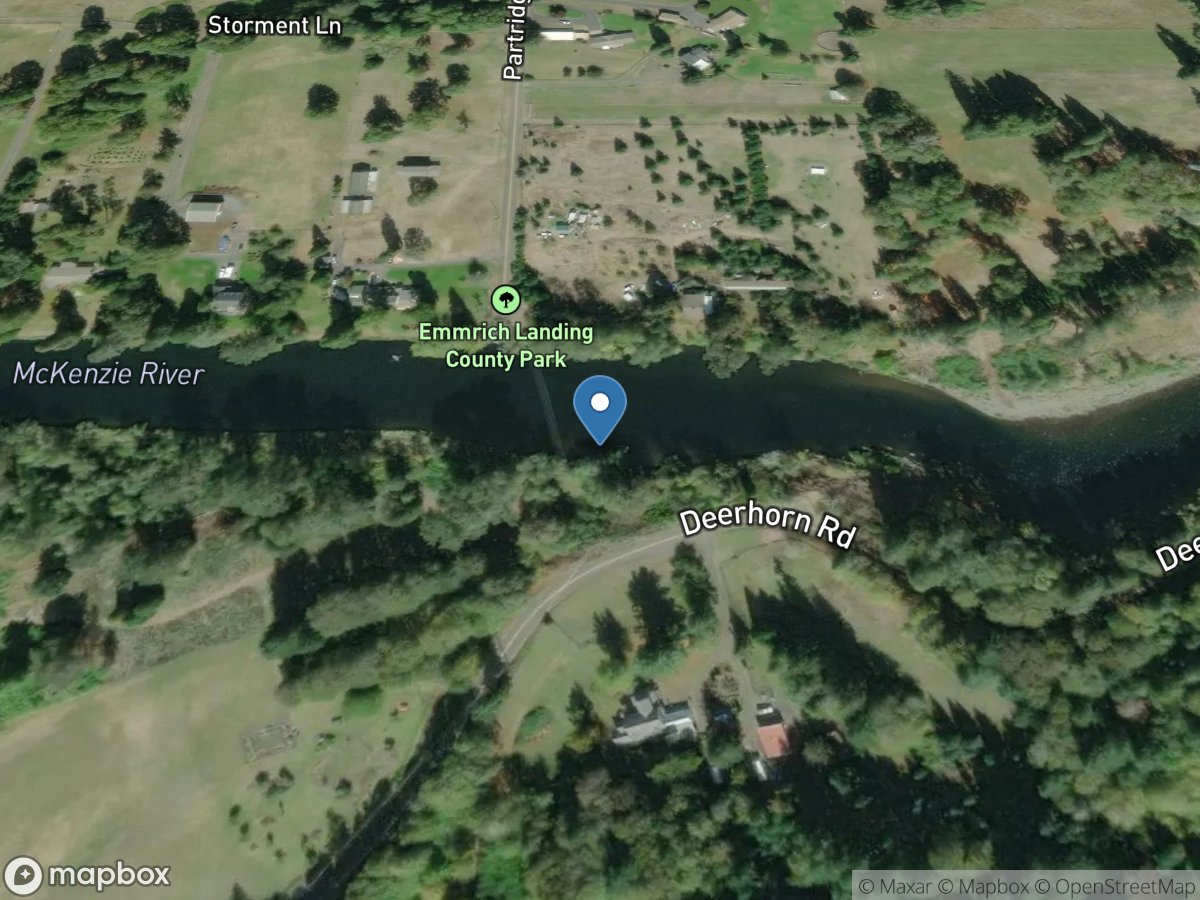 McKenzie River near Walterville, OR location