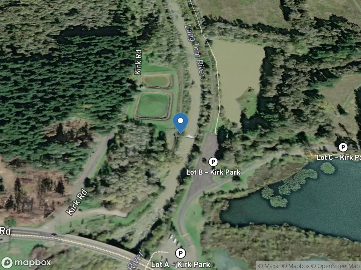 Long Tom River near Alvadore, OR location