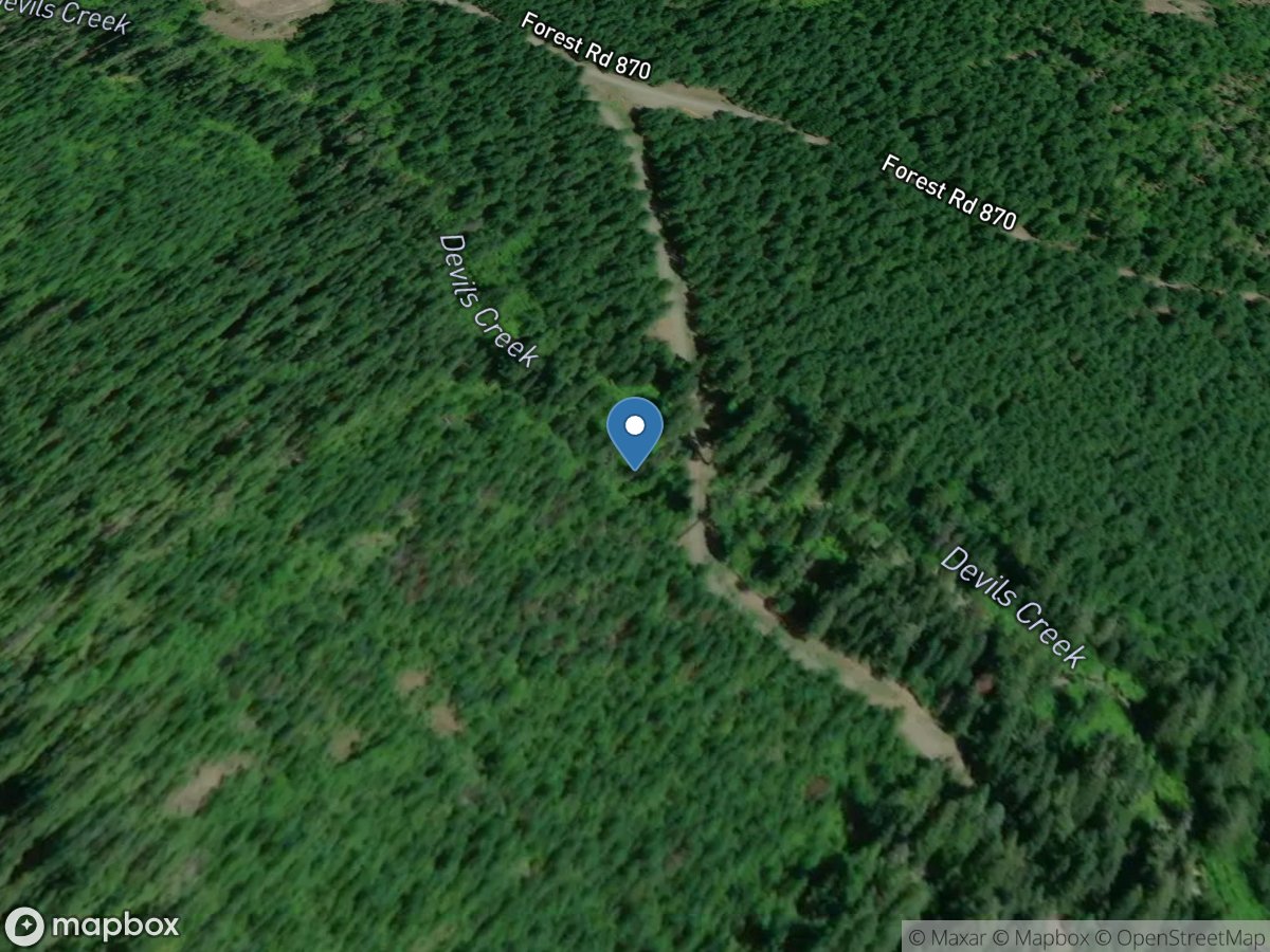 Devils Creek above Cascade Creek near Breitenbush Hot Spg OR location