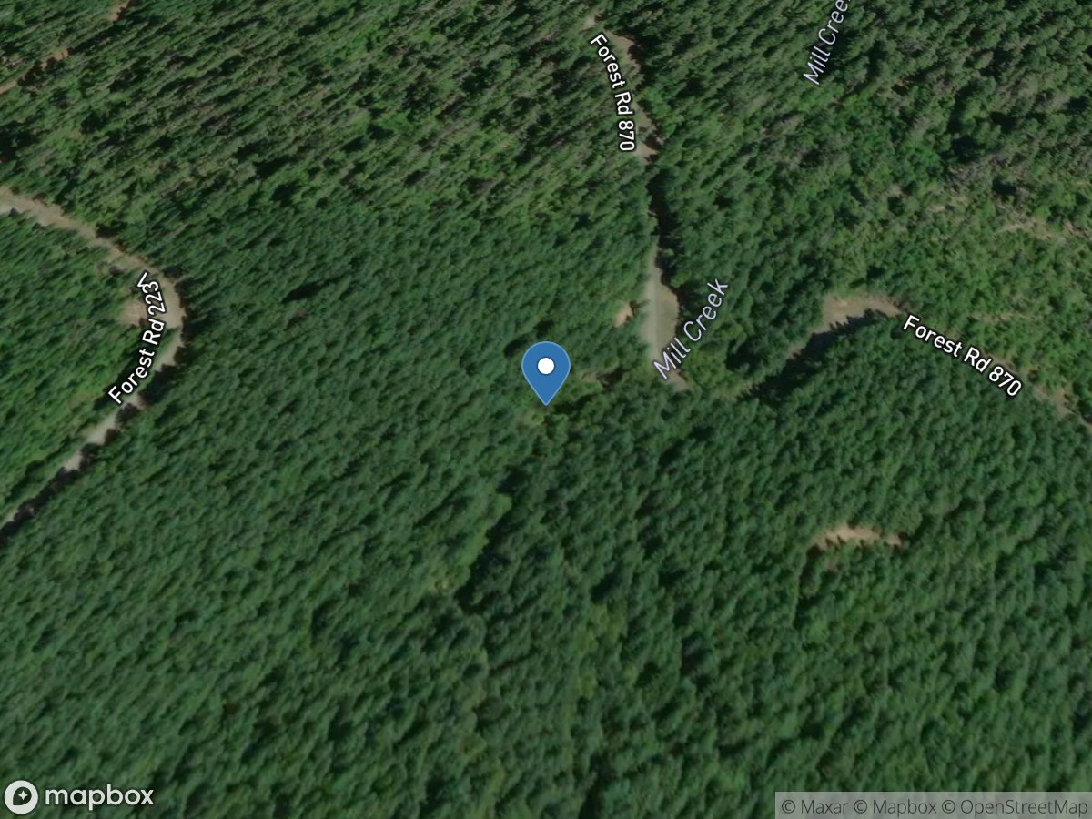 Mill Creek near Breitenbush Hot Springs, OR location