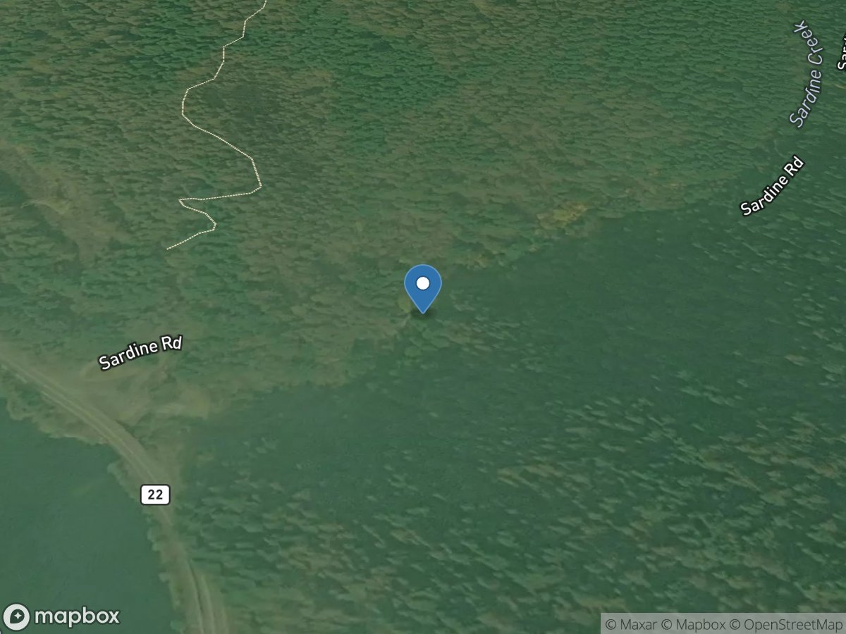 Sardine Creek near Niagra, OR location