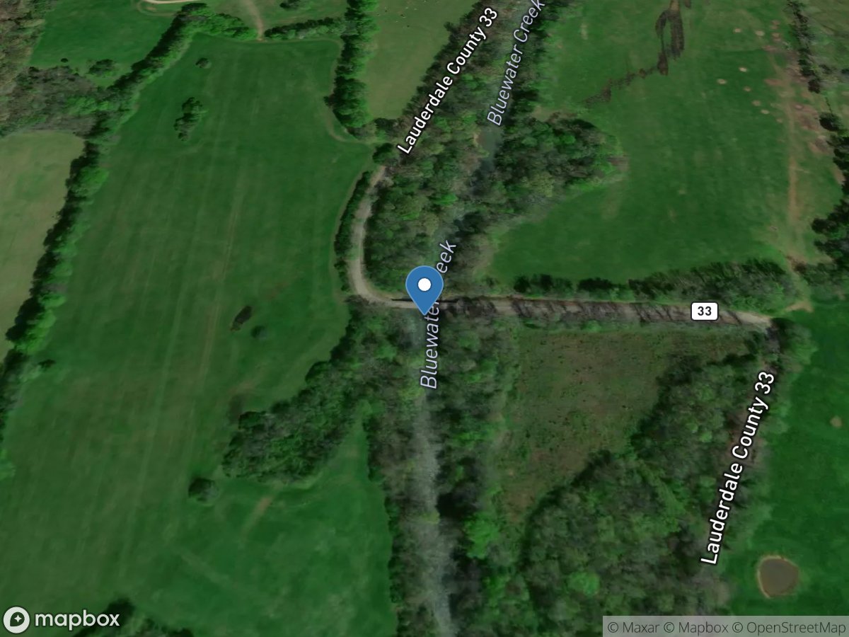 Bluewater Creek near Antioch, AL location