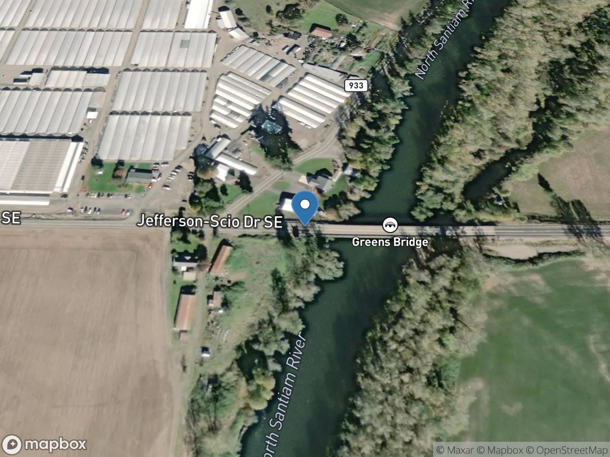 North Santiam River at Greens Bridge, near Jefferson, OR location