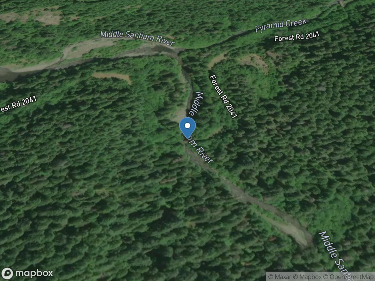 Middle Santiam River near Santiam Junction, OR location