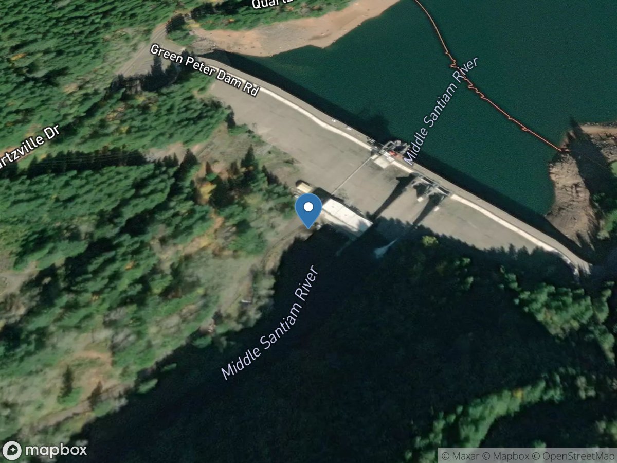 Green Peter DAM Tailwater near Foster, OR location