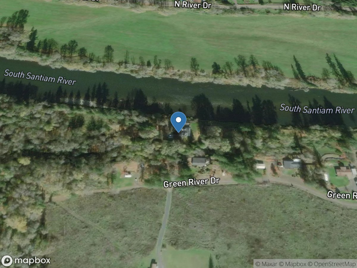 South Santiam River near Foster, OR location