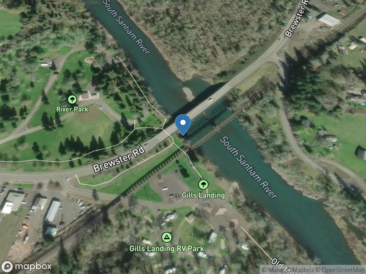 South Santiam River at Lebanon, OR location