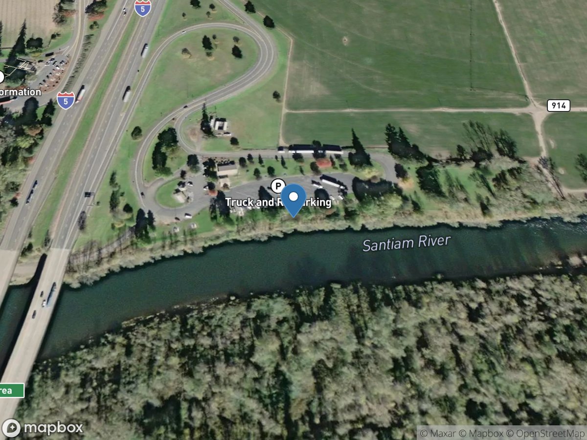 Santiam River near Jefferson, OR location