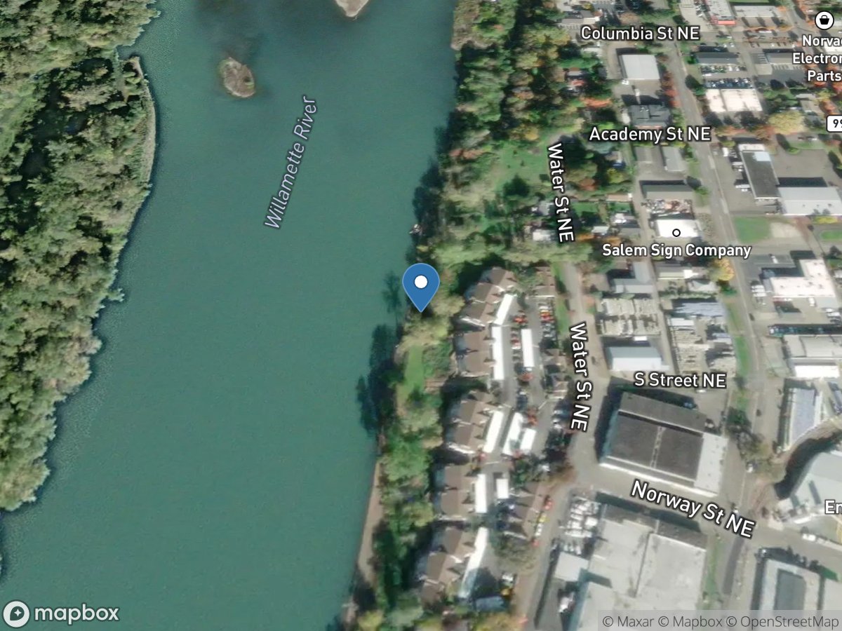 Willamette River at Keizer, OR location