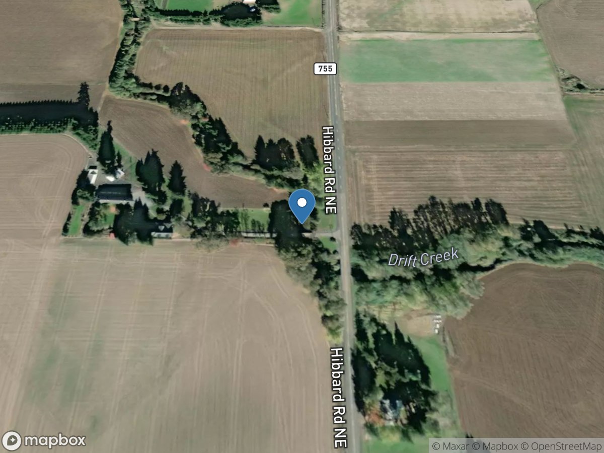 Drift Creek near Silverton, OR location