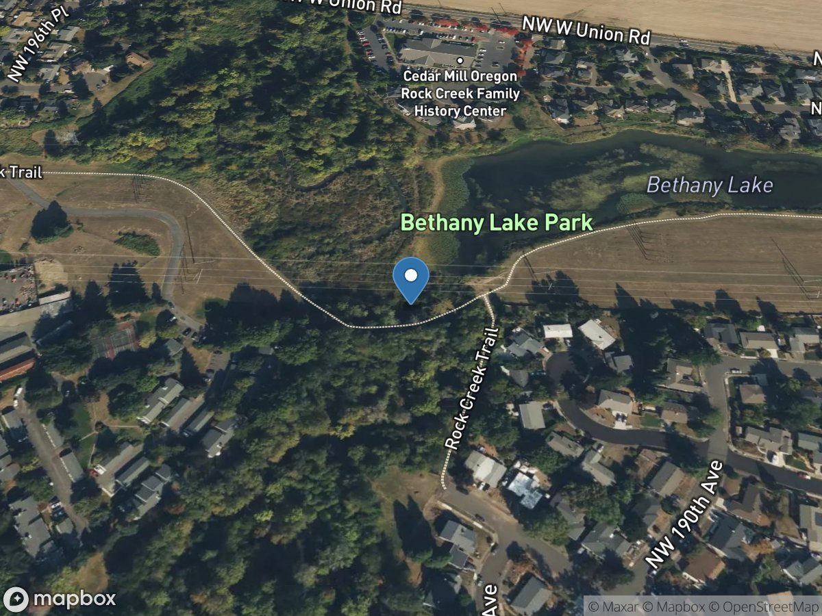 Rock Creek near Bethany Lake, near Bethany, OR location