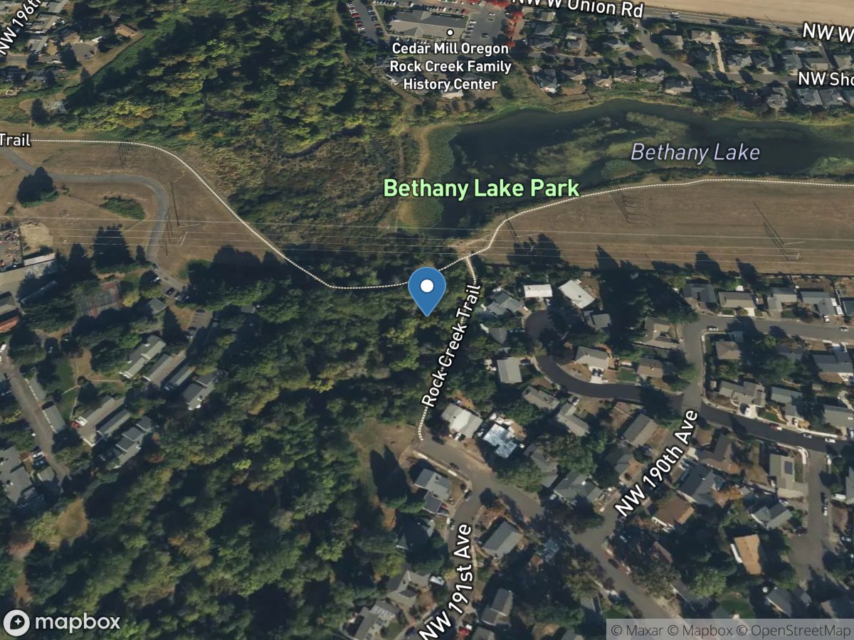 Rock Creek below Bethany Lake, near Bethany, OR location