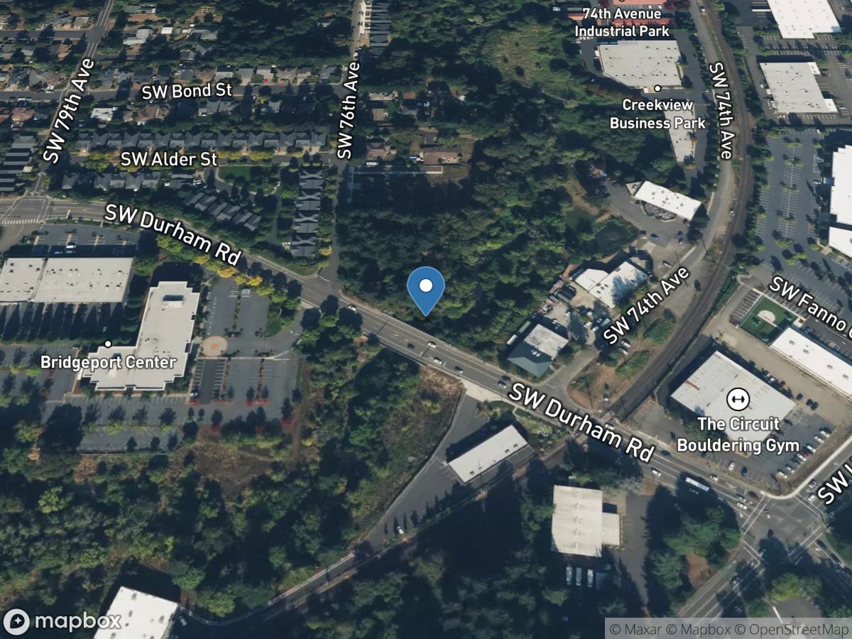 Fanno Creek at Durham, OR location