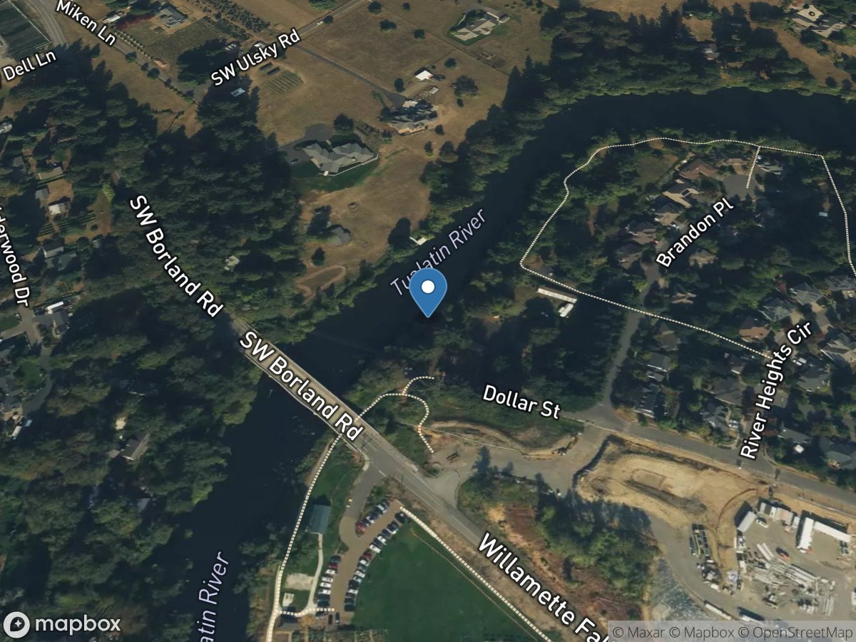 Tualatin River at West Linn, OR location