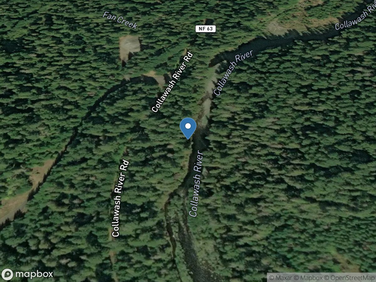 Collawash River near Breitenbush, OR location