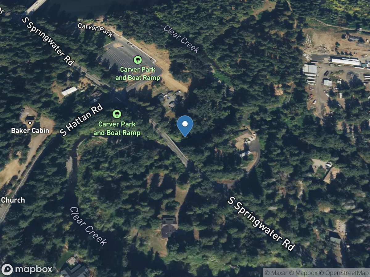 Clear Creek at Carver, OR location