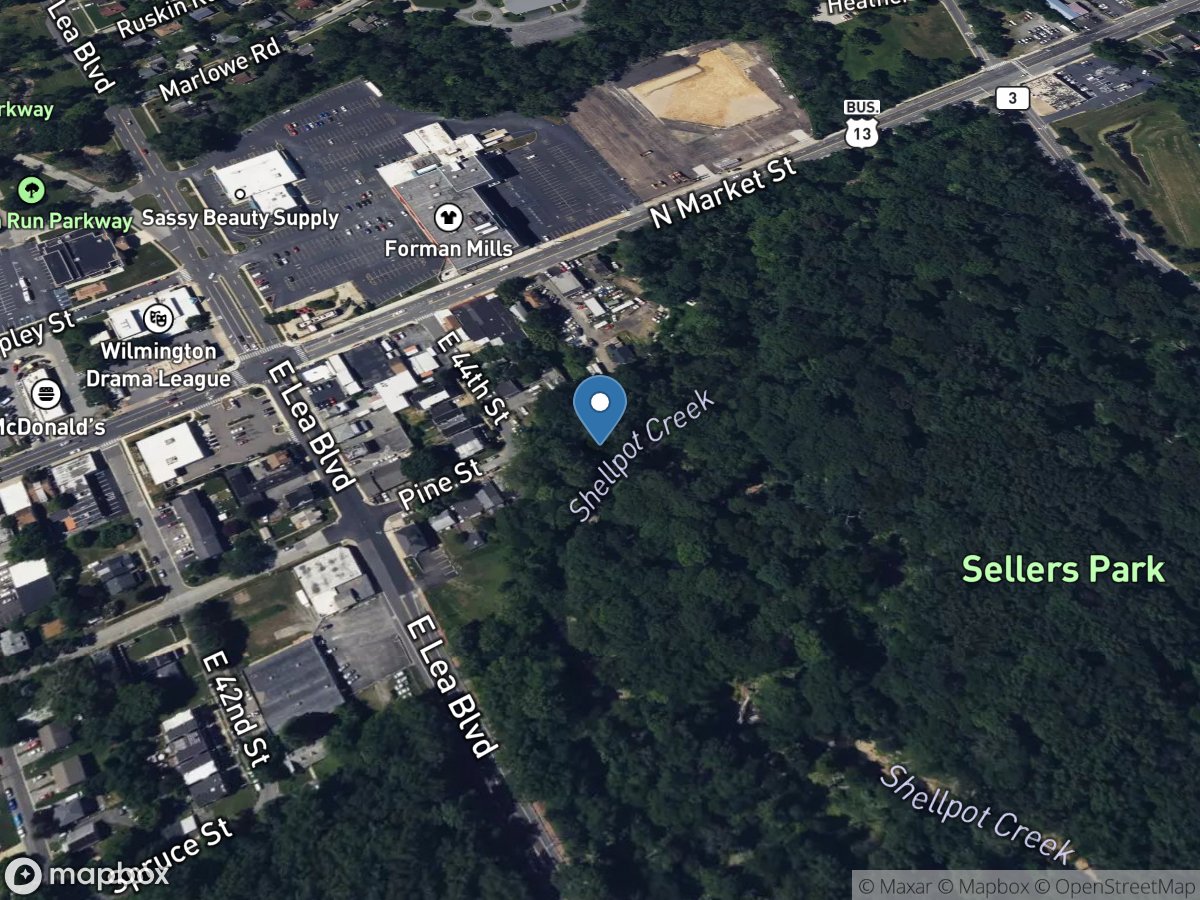 Shellpot Creek at Wilmington, DE location