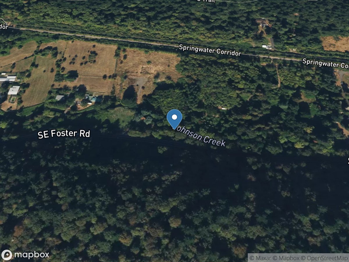 Johnson Creek at Sycamore, OR location