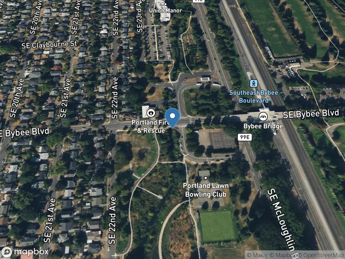 Crystal Springs Creek at Bybee ST, Portland, OR location