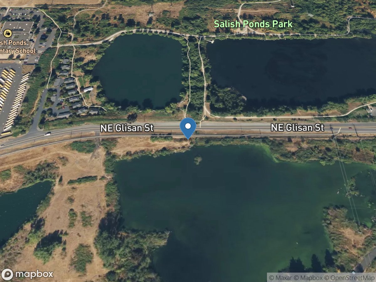 Fairview Creek at Glisan ST near Gresham, OR location