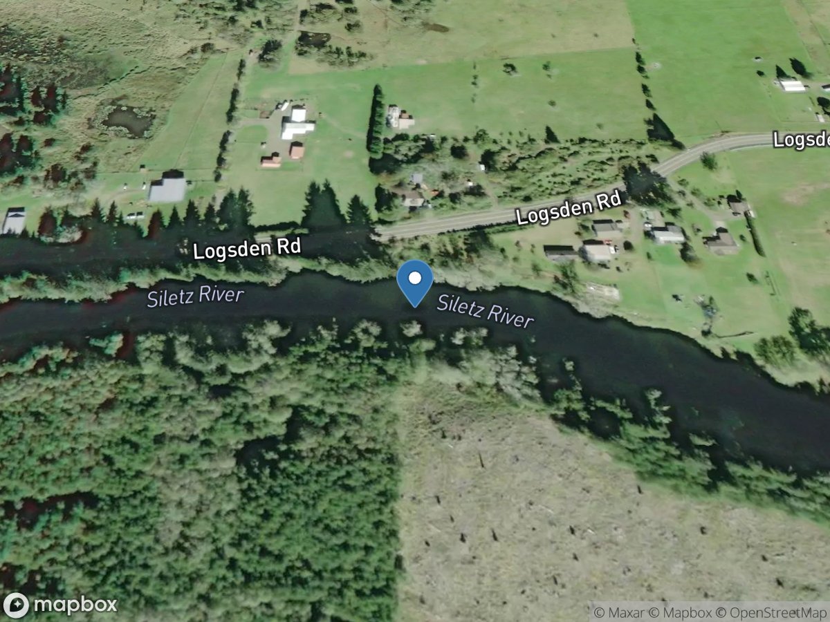 Siletz River at Siletz, OR location